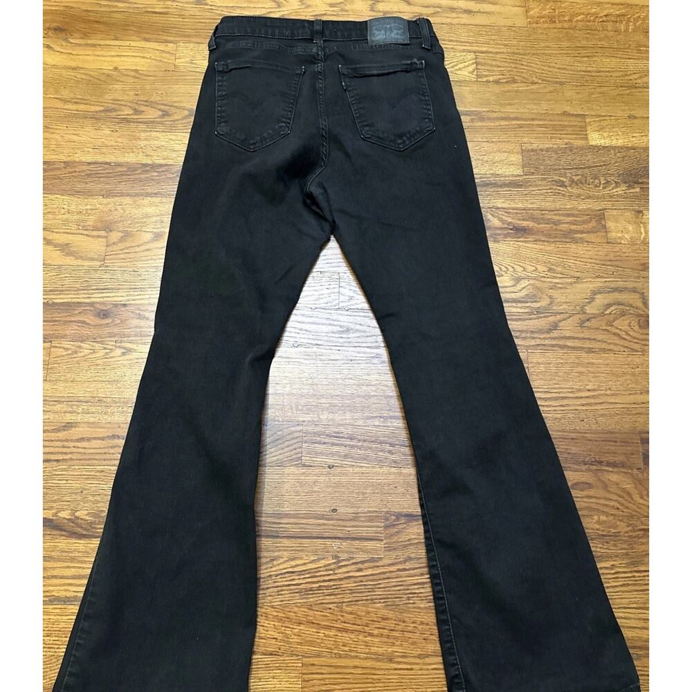 Levi’s Jeans Womens Black 726 Flare 31x32 Stretch Flared - Picture 12 of 13